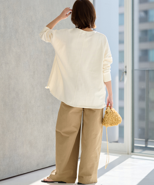 JOURNAL STANDARD relume(ジャーナルスタンダード レリューム)の「《追加 / 新色》オーバーサイズロングスウェット(スウェット・レディース・イエロー/ブラウン/ホワイト系その他/ブラック・FREE)」の18枚目の写真