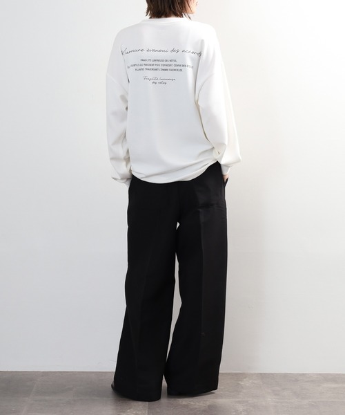 FUNALIVE（ファンアライブ）の「ソフトタッチ　ストレッチ　長袖　Tシャツ（Tシャツ/カットソー・メンズ・ブラック/オフホワイト・L/M）」の7枚目の写真