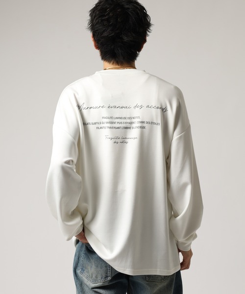 FUNALIVE（ファンアライブ）の「ソフトタッチ　ストレッチ　長袖　Tシャツ（Tシャツ/カットソー・メンズ・ブラック/オフホワイト・L/M）」の14枚目の写真