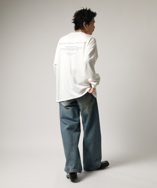 FUNALIVE（ファンアライブ）の「ソフトタッチ　ストレッチ　長袖　Tシャツ（Tシャツ/カットソー・メンズ・ブラック/オフホワイト・L/M）」の19枚目の写真