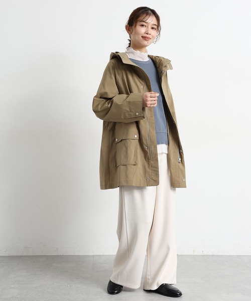 studio CLIP（スタディオクリップ）の「ソフトチュールハイネックプルオーバー[プラスサイズあり]（Tシャツ/カットソー・レディース・グレー/オフホワイト/ライトブルー・ﾌﾘｰ(L)/MEDIUM/LARGE）」の11枚目の写真