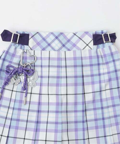 ANNA SUI mini(アナスイ・ミニ)の「名品チャームつきチェックスカパン(その他パンツ・キッズ・ラベンダー/ピンク・160cm/150cm/140cm/130cm/120cm)」の4枚目の写真