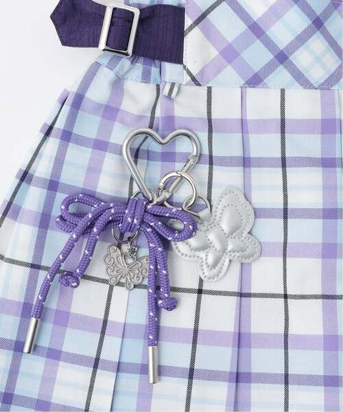 ANNA SUI mini(アナスイ・ミニ)の「名品チャームつきチェックスカパン(その他パンツ・キッズ・ラベンダー/ピンク・160cm/150cm/140cm/130cm/120cm)」の6枚目の写真