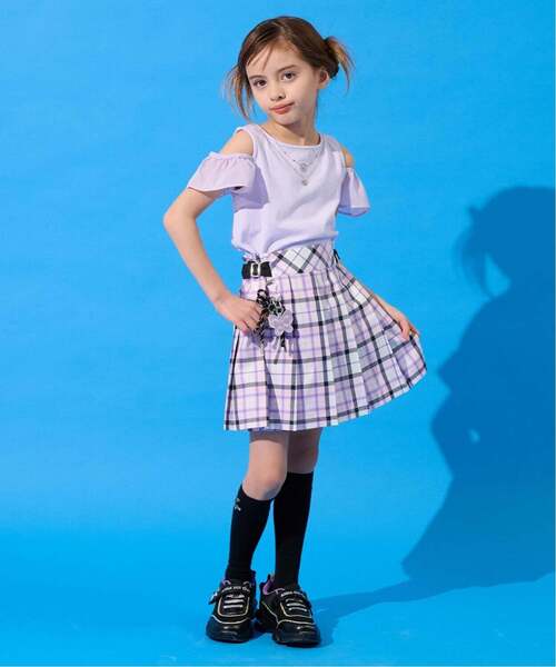 ANNA SUI mini(アナスイ・ミニ)の「名品チャームつきチェックスカパン(その他パンツ・キッズ・ラベンダー/ピンク・160cm/150cm/140cm/130cm/120cm)」の18枚目の写真