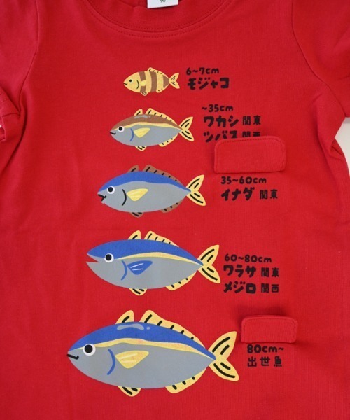 CHEEK ROOM（チークルーム）の「CHEEK ROOM/チークルーム ぶりの成長 Tシャツ（Tシャツ/カットソー・キッズ・レッド/サックスブルー・100cm/110cm/120cm/130cm/90cm）」の10枚目の写真