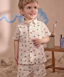 Cath Kidston（キャスキッドソン）の「キッズ シャツ＆ショートパンツセットBillie&Friends（シャツ/ブラウス）」