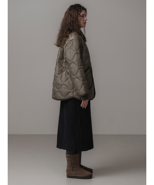 THEMITTEN(ザ・ミトン)の「Abode quilting jacket (khaki)(ダウンジャケット/コート・レディース・その他・FREE)」の4枚目の写真