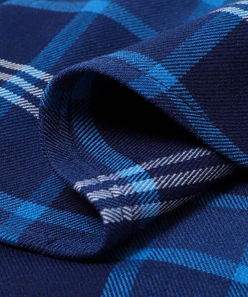 ITEMS URBANRESEARCH（アイテムズ アーバンリサーチ）の「TRストレッチ チェックレギュラーカラーシャツ（シャツ/ブラウス・レディース・ブラック/ベージュ/ネイビー・MEDIUM/LARGE）」の16枚目の写真