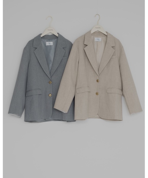 JUMELLE（ジュメロ）の「テーラードジャケット（テーラードジャケット・レディース・アイボリー/グレー・FREE）」の19枚目の写真