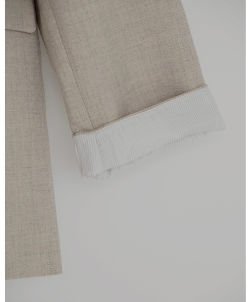 JUMELLE（ジュメロ）の「テーラードジャケット（テーラードジャケット・レディース・アイボリー/グレー・FREE）」の21枚目の写真