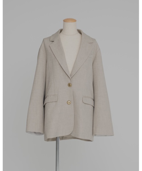 JUMELLE（ジュメロ）の「テーラードジャケット（テーラードジャケット・レディース・アイボリー/グレー・FREE）」の17枚目の写真