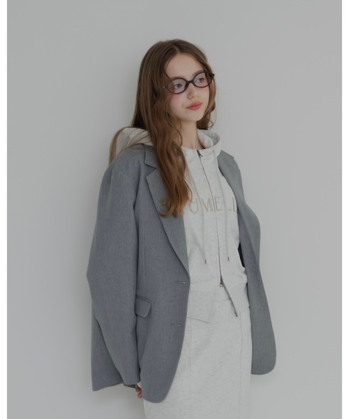 JUMELLE（ジュメロ）の「テーラードジャケット（テーラードジャケット・レディース・アイボリー/グレー・FREE）」の16枚目の写真