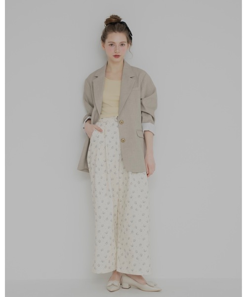 JUMELLE（ジュメロ）の「テーラードジャケット（テーラードジャケット・レディース・アイボリー/グレー・FREE）」の11枚目の写真