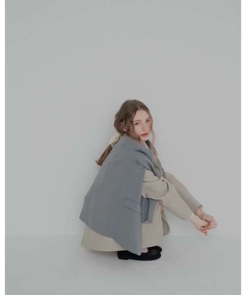 JUMELLE（ジュメロ）の「テーラードジャケット（テーラードジャケット・レディース・アイボリー/グレー・FREE）」の14枚目の写真