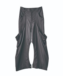 high-boot detail pants(unisex)/black