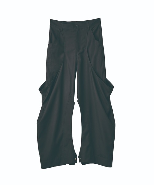high-boot detail pants(unisex)/black（その他パンツ）｜Knuth Marf