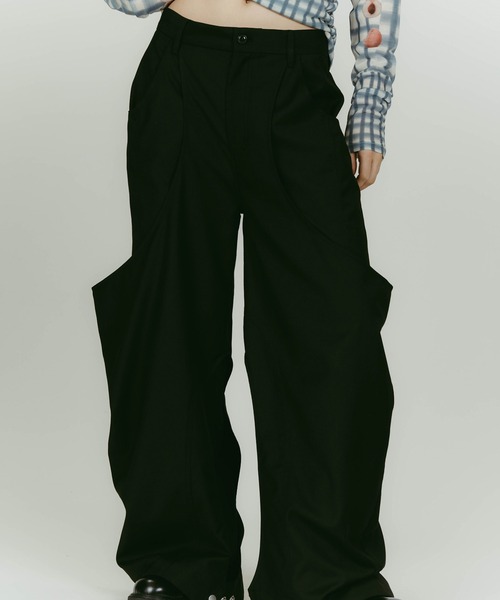 Knuth Marf(クヌースマーフ)の「high-boot detail pants(unisex)/black(その他パンツ・レディース・ブラック/グレー・XS/S)」の9枚目の写真