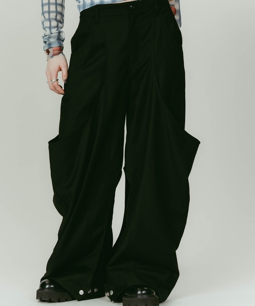 Knuth Marf(クヌースマーフ)の「high-boot detail pants(unisex)/black(その他パンツ・レディース・ブラック/グレー・XS/S)」の8枚目の写真