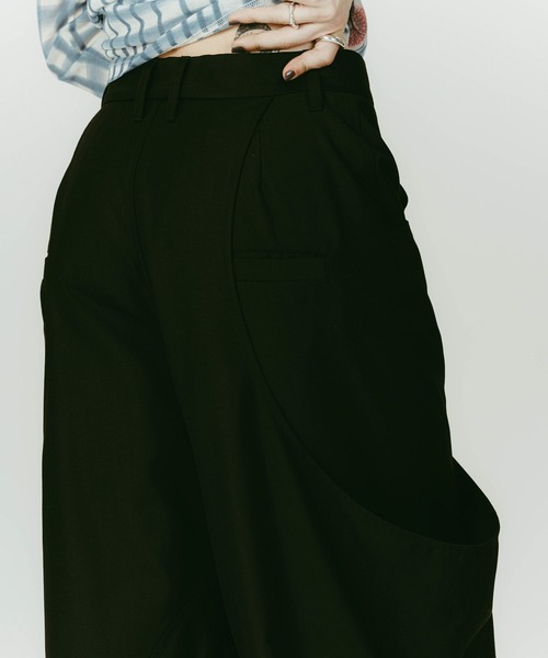Knuth Marf(クヌースマーフ)の「high-boot detail pants(unisex)/black(その他パンツ・レディース・ブラック/グレー・XS/S)」の5枚目の写真