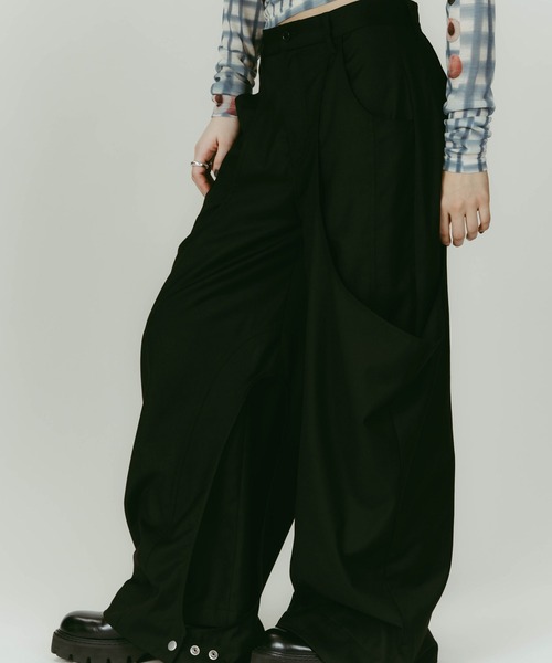 Knuth Marf(クヌースマーフ)の「high-boot detail pants(unisex)/black(その他パンツ・レディース・ブラック/グレー・XS/S)」の7枚目の写真