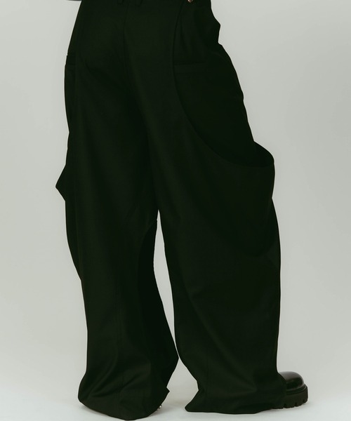 Knuth Marf(クヌースマーフ)の「high-boot detail pants(unisex)/black(その他パンツ・レディース・ブラック/グレー・XS/S)」の6枚目の写真