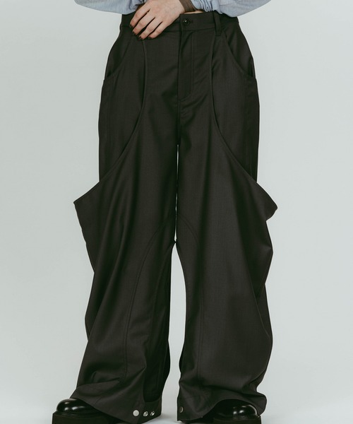 Knuth Marf(クヌースマーフ)の「high-boot detail pants(unisex)/black(その他パンツ・レディース・ブラック/グレー・XS/S)」の3枚目の写真