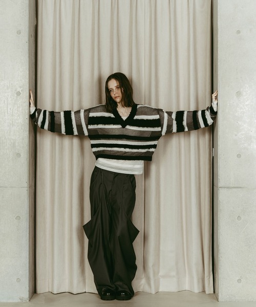 Knuth Marf(クヌースマーフ)の「high-boot detail pants(unisex)/black(その他パンツ・レディース・ブラック/グレー・XS/S)」の10枚目の写真