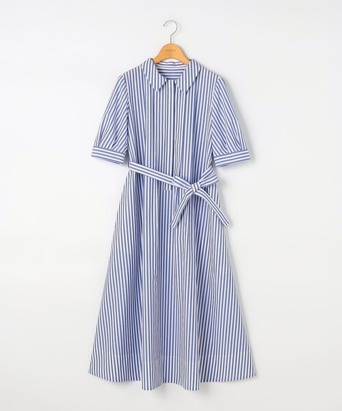 NOLLEY’S(ノーリーズ)の「ウォッシャブルAラインタックワンピース(シャツワンピース・レディース・ブルー系その他/ネイビー・36/38)」の22枚目の写真