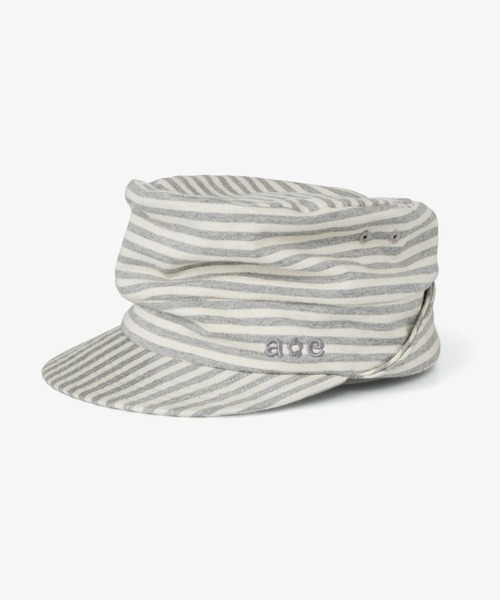 aeae(エーイーエーイー)の「STRIPE PILED CAP(キャップ・レディース・ダークグレー/グレー・FREE)」の1枚目の写真