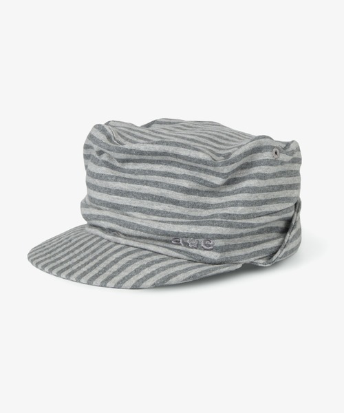 aeae(エーイーエーイー)の「STRIPE PILED CAP(キャップ・レディース・ダークグレー/グレー・FREE)」の2枚目の写真