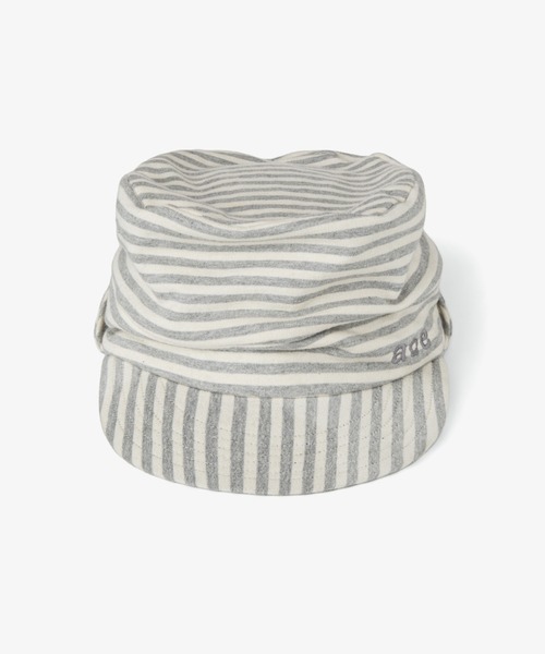 aeae(エーイーエーイー)の「STRIPE PILED CAP(キャップ・レディース・ダークグレー/グレー・FREE)」の3枚目の写真