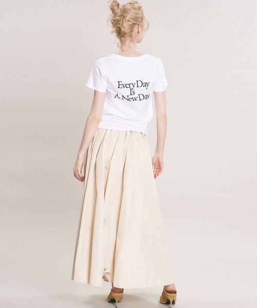 Drifter(ドリフター)の「【ERIE WORKS】Crew Neck T-shirt/クルーネックTシャツ(Tシャツ/カットソー・レディース・ホワイト/チャコール/ヘザーグレー・MEDIUM/LARGE)」の1枚目の写真