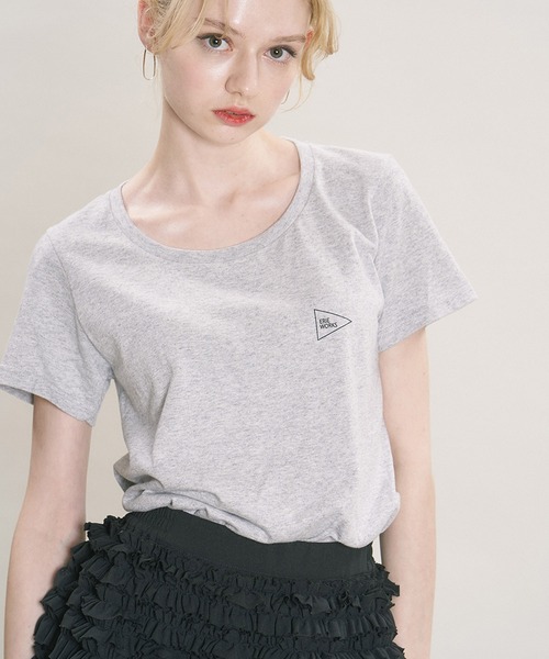 Drifter(ドリフター)の「【ERIE WORKS】Crew Neck T-shirt/クルーネックTシャツ(Tシャツ/カットソー・レディース・ホワイト/チャコール/ヘザーグレー・MEDIUM/LARGE)」の11枚目の写真
