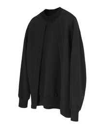 DGNAK（ディグナク）の「サイドオーバーラップパイピングスウェット（ブラック）（スウェット）」