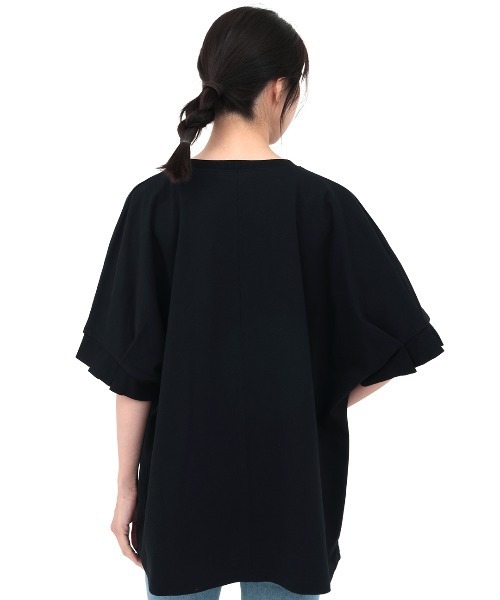 チチカカ(チチカカ)の「タックドルマンTシャツ(Tシャツ/カットソー・レディース・ブラック/ホワイト/グリーン・FREE)」の11枚目の写真