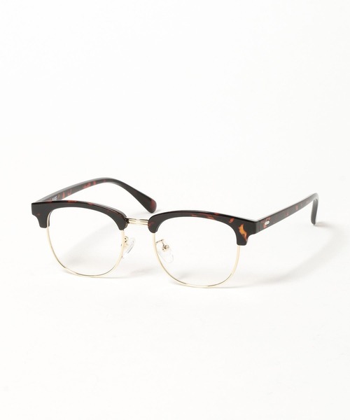 HARE（ハレ）の「ハーフリムメガネ(HARE)（メガネ・メンズ・ブラック/ブラウン・FREE）」の10枚目の写真