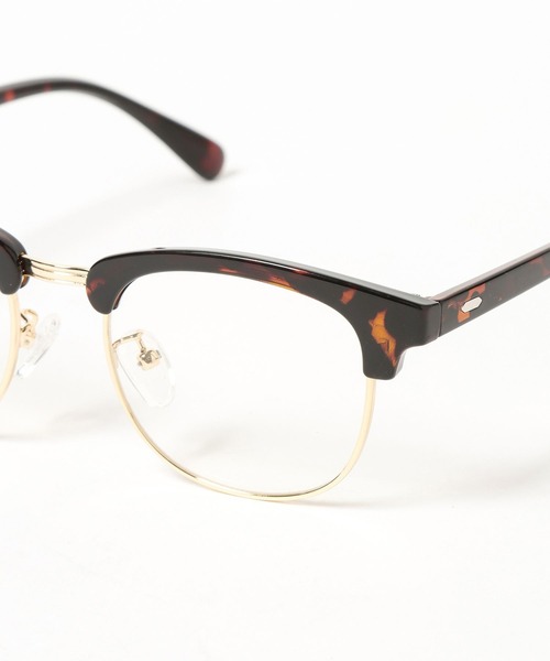 HARE（ハレ）の「ハーフリムメガネ(HARE)（メガネ・メンズ・ブラック/ブラウン・FREE）」の15枚目の写真
