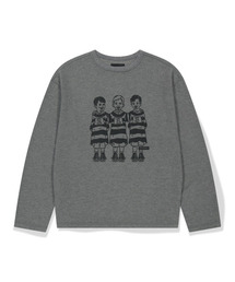 WKNDRS（ウィーキャンドース）の「PRISONERS LS T-SHIRT (CHARCOAL)（Tシャツ/カットソー）」