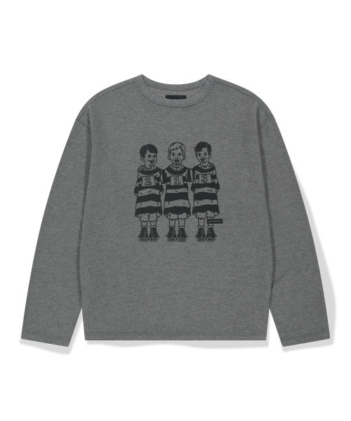 WKNDRS(ウィーキャンドース)の「PRISONERS LS T-SHIRT (CHARCOAL)(Tシャツ/カットソー・レディース・その他・MEDIUM/LARGE/X-LARGE)」の1枚目の写真