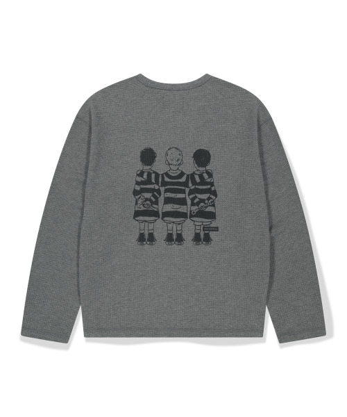 WKNDRS(ウィーキャンドース)の「PRISONERS LS T-SHIRT (CHARCOAL)(Tシャツ/カットソー・レディース・その他・MEDIUM/LARGE/X-LARGE)」の2枚目の写真