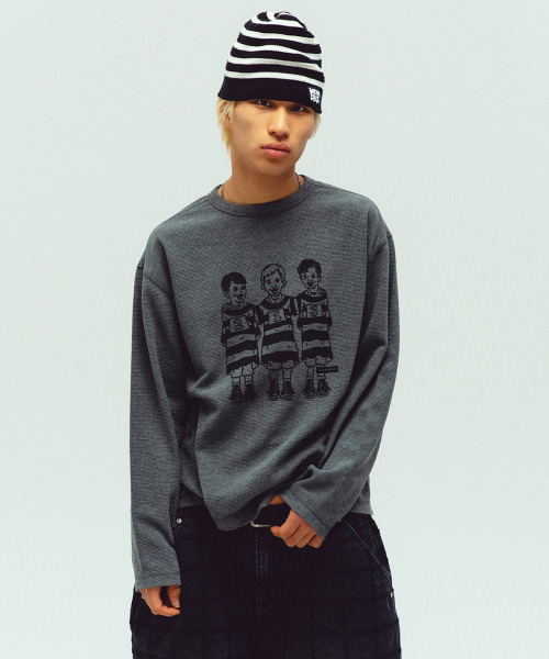 WKNDRS(ウィーキャンドース)の「PRISONERS LS T-SHIRT (CHARCOAL)(Tシャツ/カットソー・レディース・その他・MEDIUM/LARGE/X-LARGE)」の8枚目の写真