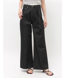 LAGUNAMOON | LMロゴセミワイドデニムパンツ セットアップ(デニムパンツ)