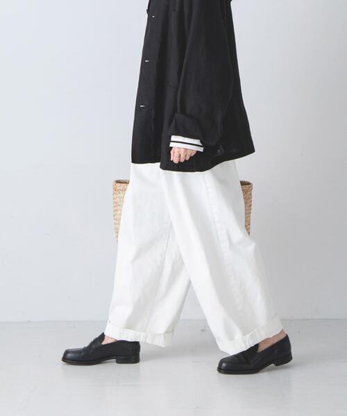 かぐれ（カグレ）の「ホワイトデニムワイドパンツ（その他パンツ・レディース・オフホワイト・FREE）」の2枚目の写真