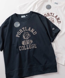 DISCUS（ディスカス）の「【71】【DISCUS/ディスカス】USAコットンブレンド オーバルワッペン ワンポイント刺繍 プリント スウェットTシャツ（Tシャツ/カットソー）」