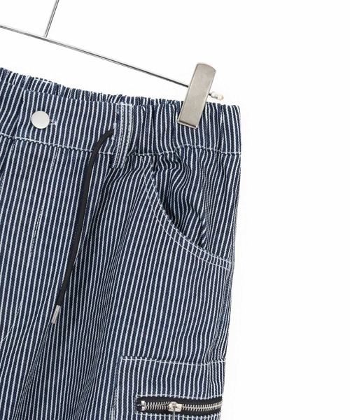 mp14872- ヒッコリーデニムZIPカーゴパンツ(HLCM0245)（カーゴパンツ