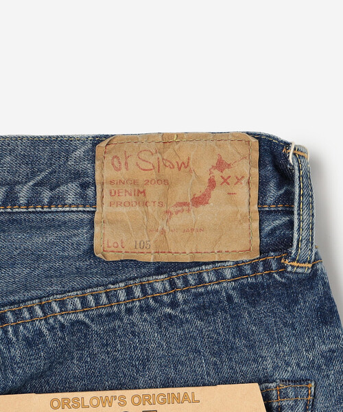 orSlow（オアスロウ）の「orSlow | 105 STANDARD SELVEDGE DENIM 2YEAR WASH MEN（デニムパンツ・メンズ・ライトブルー・3/1/4）」の10枚目の写真