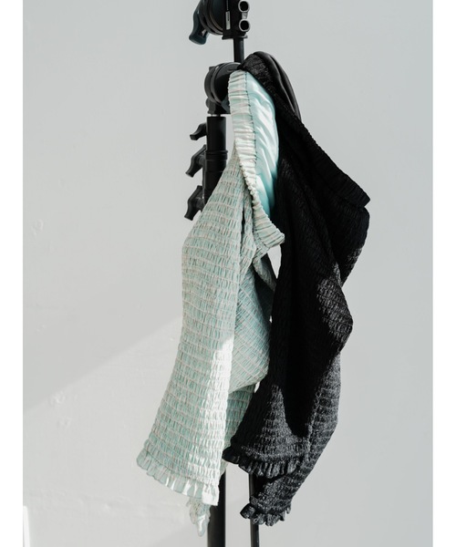 Katrin TOKYO（カトリーントーキョー）の「shirring leggings（その他パンツ・レディース・チェック/ブラック・XS/FREE）」の5枚目の写真