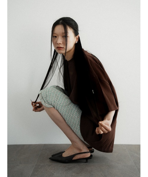 Katrin TOKYO（カトリーントーキョー）の「shirring leggings（その他パンツ・レディース・チェック/ブラック・XS/FREE）」の11枚目の写真