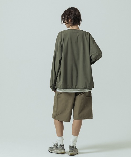 SLICK(スリック)の「【SLICK/スリック】Cotton Duck Wide Painter Short Pants / コットンダック ワイドペインターショートパンツ / ハーフパンツ(その他パンツ・メンズ・カーキ/ブラック・3/2/1)」の6枚目の写真