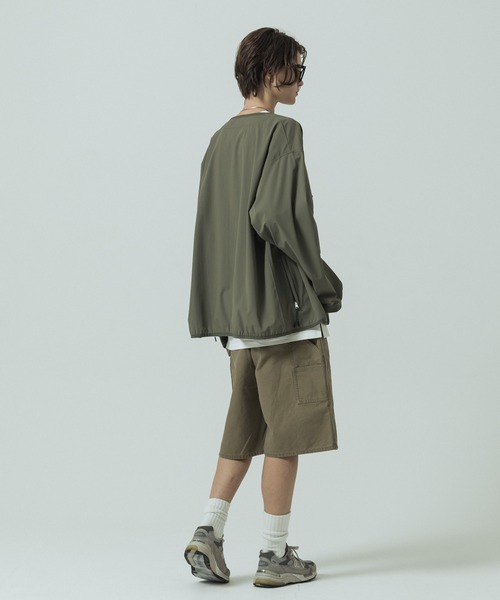 SLICK(スリック)の「【SLICK/スリック】Cotton Duck Wide Painter Short Pants / コットンダック ワイドペインターショートパンツ / ハーフパンツ(その他パンツ・メンズ・カーキ/ブラック・3/2/1)」の5枚目の写真